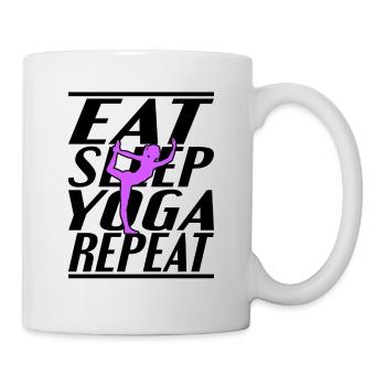 Alimentation Sommeil Yoga - Mug blanc - blanc - Droite