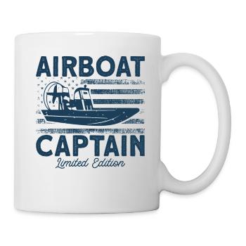 Capitaine de bateau à air Cadeau de capitaine d’hydroglisseur - Mug blanc - blanc - Droite