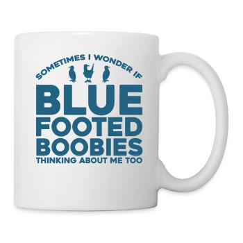 Blue-footed Gannet Birdwatcher Boobie Gift - Mug - white - Right