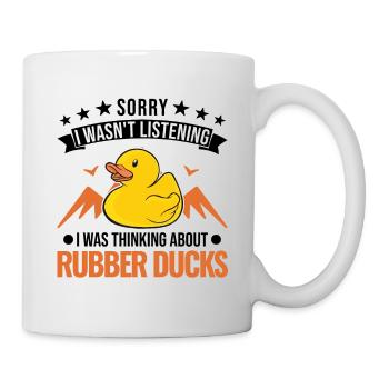Rubber Duck Gift Squeaky Duck Bathing Duck - Mug blanc - blanc - Droite