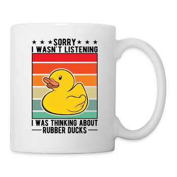 Rubber Duck Gift Squeaky Duck Bathing Duck - Mug blanc - blanc - Droite