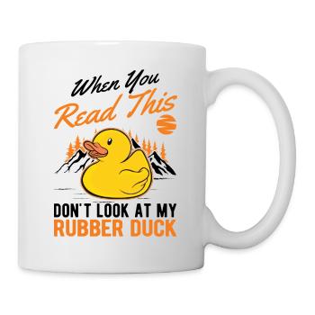 Rubber Duck Gift Squeaky Duck Bathing Duck - Mug - white - Right