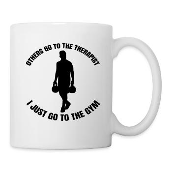 Fitness Bodybuilder Muscle Strength Training Athlètes - Mug blanc - blanc - Droite