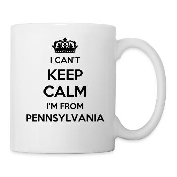Ich Kann Nicht Ruhig Bleiben - Pennsylvania - Tasse - Weiß - Rechts