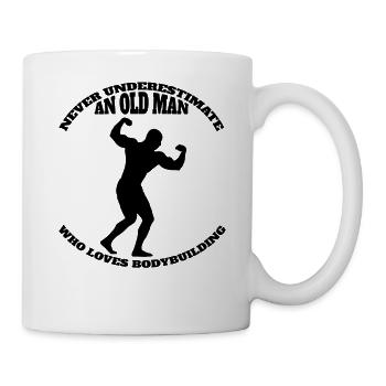Culturiste Athlète Entraînement de force Fitness Muscle - Mug blanc - blanc - Droite