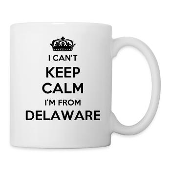 Ich Kann Nicht Ruhig Bleiben - Delaware - Tasse - Weiß - Rechts