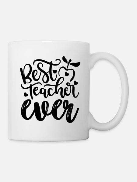 Best Teacher Ever - Tasse - Weiß