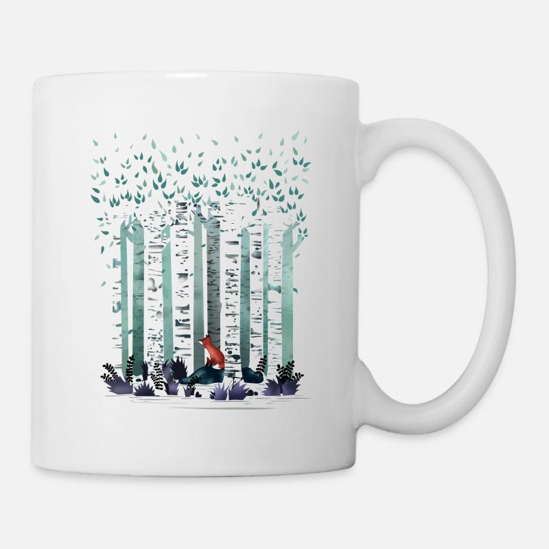 Die Birken - Tasse - Weiß