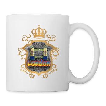 London Tower Bridge Shield Design - Mug - white - Right