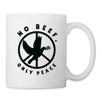 Nature Fan Peace Sign Dove Nature Positivity Bird - Mug - white - Right