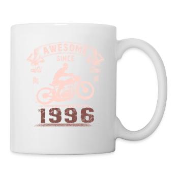 Awesome since 1996, biker 27th birthday - Mug - white - Right