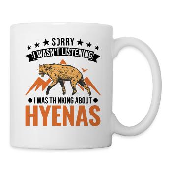 Hyäne Geschenk Erdwolf Hyena - Tasse - Weiß - Rechts