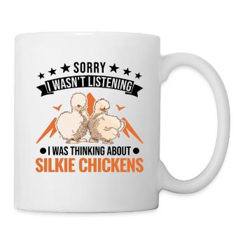 Silk Chicken Cadeau Silkie Chicken Silkie Chicken - Mug blanc - blanc - Droite