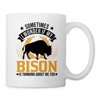 Buffalo Gift Bison Buffallo Buffle d’eau - Mug blanc - blanc - Droite