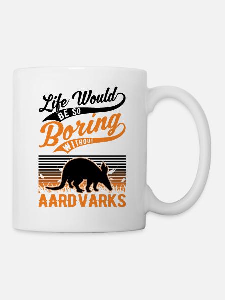 Erdferkel Geschenk Aardvark - Tasse - Weiß