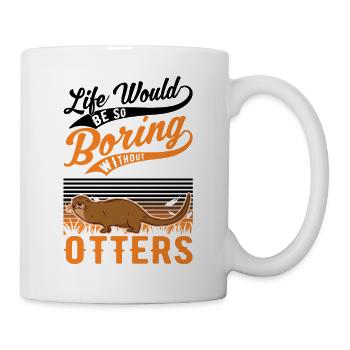 Loutre Cadeau Loutre Loutre Loutre Loutre de mer - Mug blanc - blanc - Droite