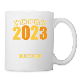 Rente 2023 Retraite Adieu Retraité 2023 - Mug blanc - blanc - Droite