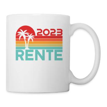 Rentner 2023 Rentnerin 2023 Rente 2023 - Tasse - Weiß - Rechts
