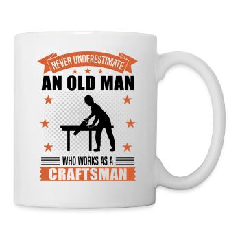 Artisan vieil homme disant cadeau d’homme - Mug blanc - blanc - Droite
