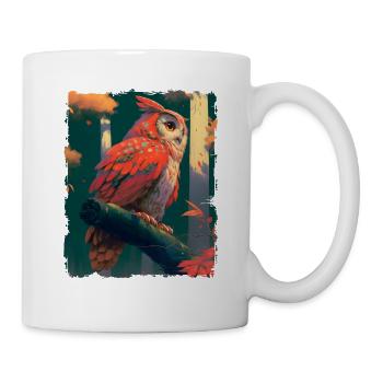 Owl Cartoon Anime Style - Mug - white - Right