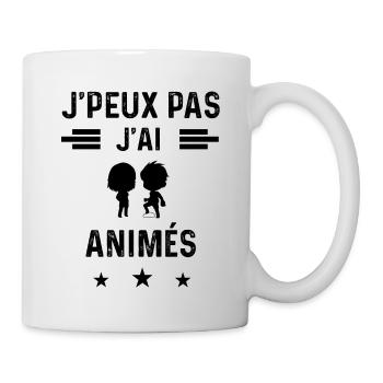 j'peux pas j'ai animés mangaka - Mug blanc - blanc - Droite