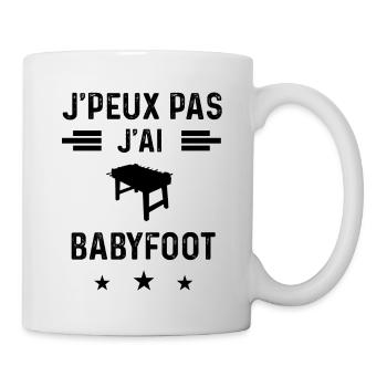 j'peux pas j'ai babyfoot babyfoot - Mug blanc - blanc - Droite