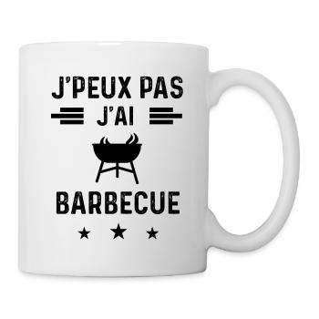 j'peux pas j'ai barbecue grill grill - Mug blanc - blanc - Droite