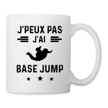 j'peux pas j'ai base jump saut - Mug blanc - blanc - Droite
