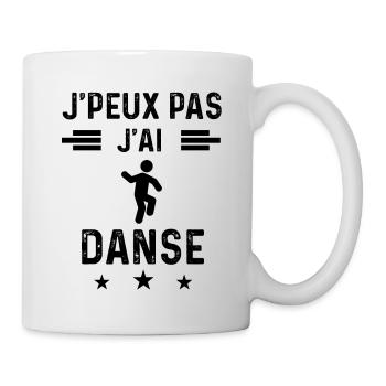 j'peux pas j'ai danse danseur - Mug blanc - blanc - Droite