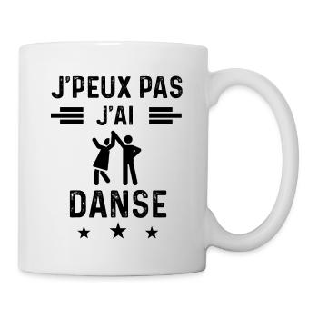 j'peux pas j'ai danse couple danseur - Mug blanc - blanc - Droite