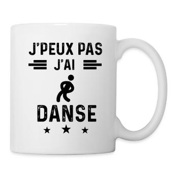 j'peux pas j'ai danse music danseur - Mug blanc - blanc - Droite