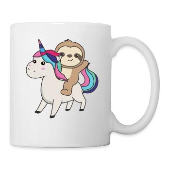 Paresseux Licorne Animaux mignons Licornes Paresseux - Mug blanc - blanc - Droite