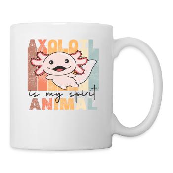Axolotl Is My Spirit Animal - doux Axolotl vintage - Mug blanc - blanc - Droite