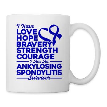 Spondylarthrite ankylosante Conscience Spondylarthrite ank - Mug blanc - blanc - Droite