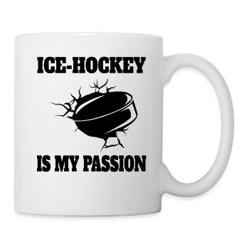 Eishockey Wintersport Eishockeyteam Geschenk - Tasse - Weiß - Rechts