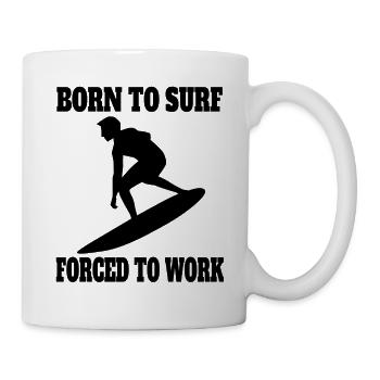 Surfer Surfing Surfboard Surf instructor surfing - Mug - white - Right