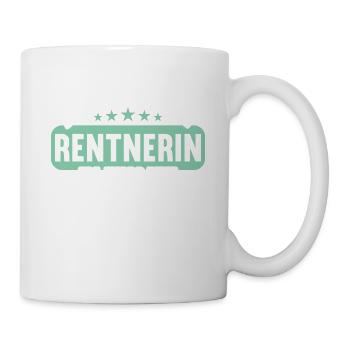 Rente 2023 Ruhestand Abschied Rentnerin 2023 - Tasse - Weiß - Rechts