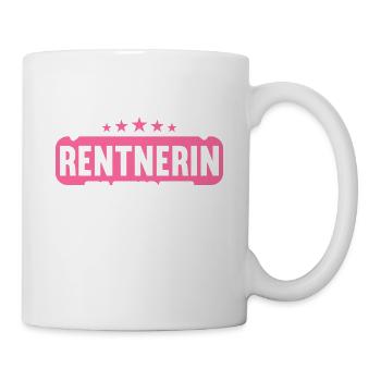 Rente 2023 Ruhestand Abschied Rentnerin 2023 - Tasse - Weiß - Rechts
