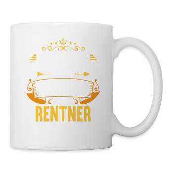 Rente 2023 Ruhestand Abschied Rentner 2023 - Tasse - Weiß - Rechts