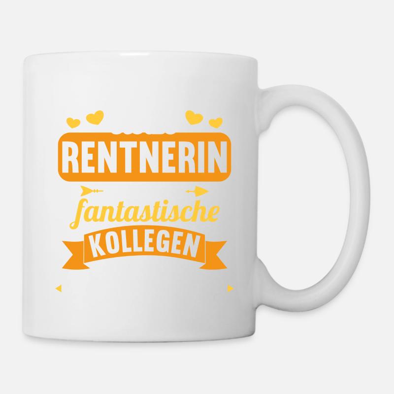 Rente 2023 Ruhestand Abschied Rentnerin 2023 - Tasse - Weiß