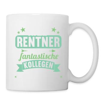 Rente 2023 Ruhestand Abschied Rentner 2023 - Tasse - Weiß - Rechts