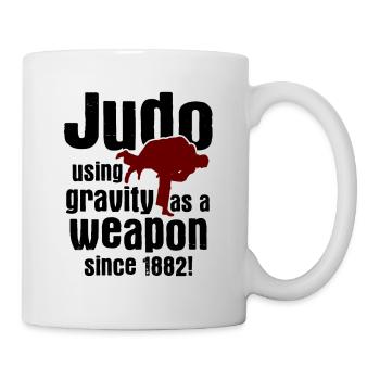 Japanischer Kampfsport Judo - Tasse - Weiß - Rechts