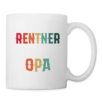 Ich Bin Kein Rentner Ich Bin Professioneller Opa - Tasse - Weiß - Rechts