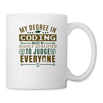 Funny Coding - Mug - white - Right