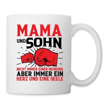 Mama Und Sohn - Tasse - Weiß - Rechts