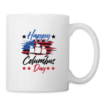 Columbus Day 1942 Us-amerikanischer Italiener - Tasse - Weiß - Rechts