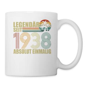 Legendär Seit 1938 Absolut Einmalig - Tasse - Weiß - Rechts