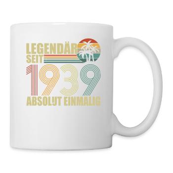 Legendär Seit 1939 Absolut Einmalig - Tasse - Weiß - Rechts