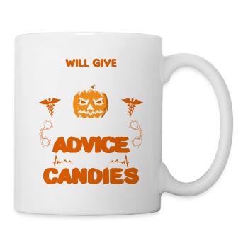 Donnera des conseils infirmiers correctionnels pour les bonbons - Mug blanc - blanc - Droite