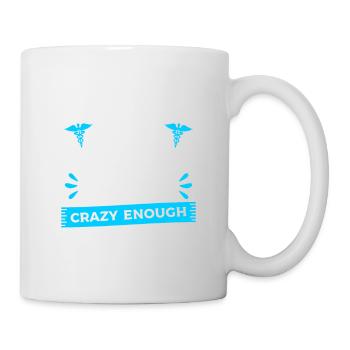 Qualifiziert genug, um eine Strafvollzugskrankenschwester RN zu sein - Tasse - Weiß - Rechts